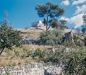 Le mazet du Roc, tout près de la tour Magne à Nîmes